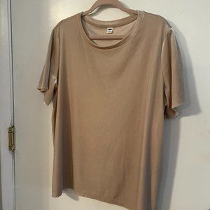 Blush pink velvet tee